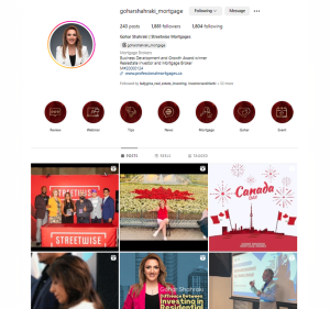 Gohar Shahraki instagram link